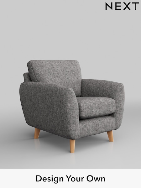 Chunky Boucle Easy Clean/Light Grey Wilson (M31756) | £550
