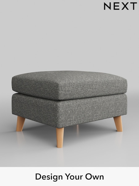 Chunky Boucle Easy Clean/Mid Grey Wilson Buttoned Back (M31757) | £350
