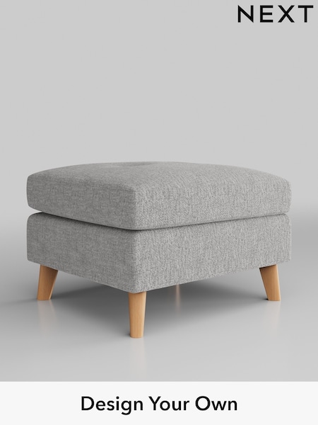 Chunky Chenille/Light Grey Wilson Buttoned Back (M31769) | £350