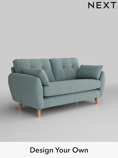 Chunky Chenille/Light Teal Green Wilson Buttoned Back (M31775) | £950