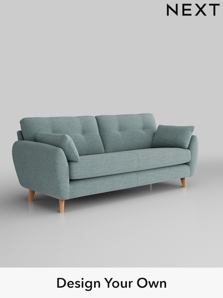 Chunky Chenille/Light Teal Green Wilson Buttoned Back (M31775) | £1,150