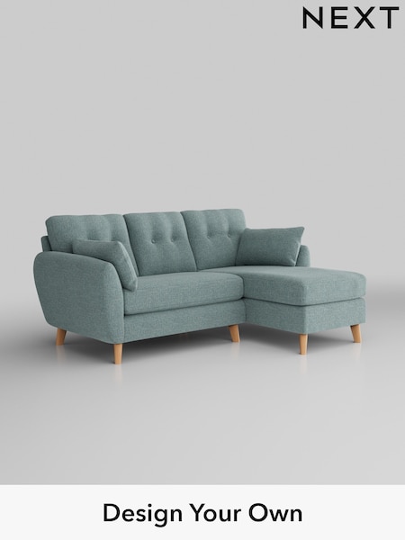 Chunky Chenille/Light Teal Green Wilson Buttoned Back (M31775) | £1,575