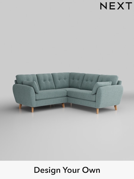 Chunky Chenille/Light Teal Green Wilson Buttoned Back (M31775) | £1,650