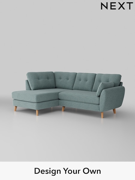 Chunky Chenille/Light Teal Green Wilson Buttoned Back (M31775) | £1,675