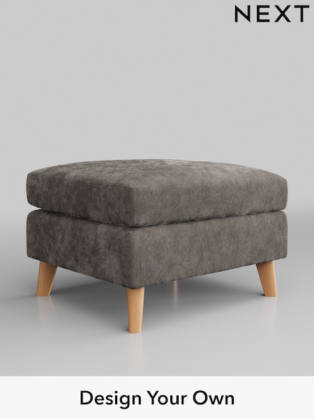Distressed Velour/French Grey Wilson Buttoned Back (M31823) | £350