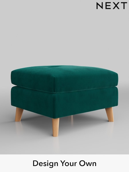 Plush Velvet Easy Clean/Juniper Green Wilson Buttoned Back (M31887) | £350