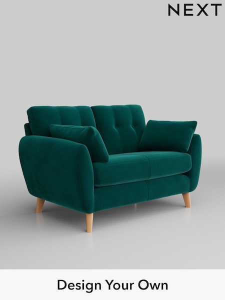 Plush Velvet Easy Clean/Juniper Green Wilson Buttoned Back (M31887) | £850