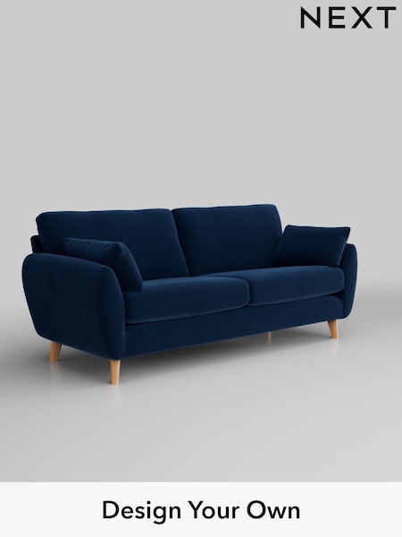 Plush Velvet Easy Clean/Navy Blue Wilson (M31895) | £1,099