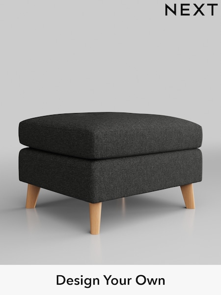 Tweedy Blend Easy Clean/Charcoal Grey Wilson Buttoned Back (M31956) | £299