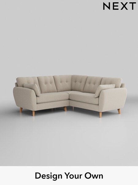 Tweedy Blend Easy Clean/Oyster Wilson Buttoned Back (M31986) | £1,525