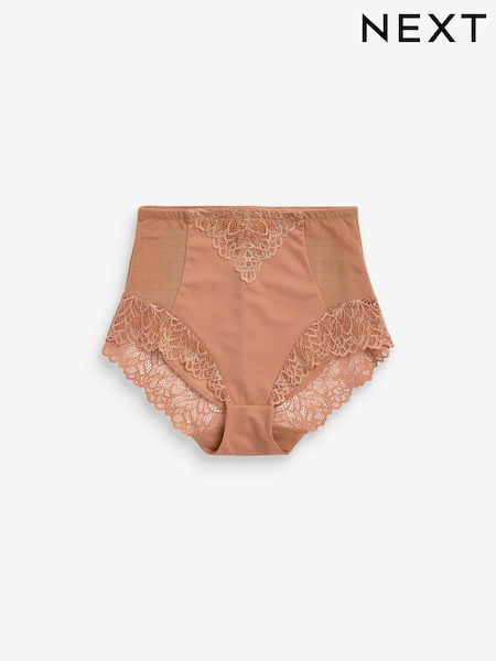 Neutral/Tan Brown High Waist Brief Firm Tummy Control Shaping Briefs (M32136) | £20