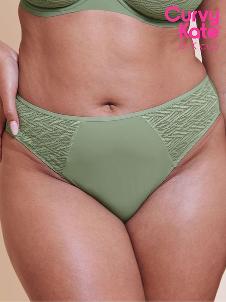 Green - Curvy Kate Smoothie Lace Brazilian Briefs