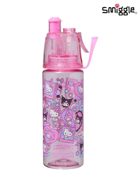 Pink - Smiggle Hello Kitty And Friends Spritz Plastic Drink Bottle 560ml