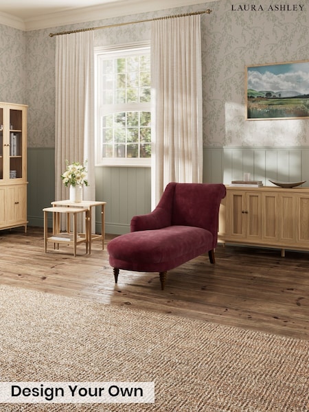 Alwyn Velvet/Burgundy Red - Lynden Relaxed Sit By Laura Ashley