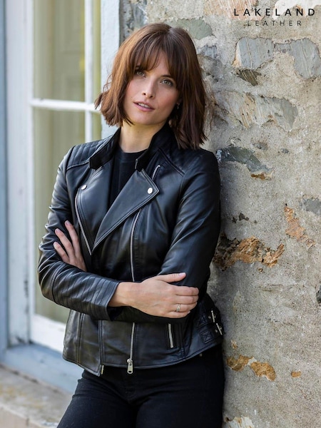 Lakeland Leather Black Toni Biker Jacket (M34279) | £249