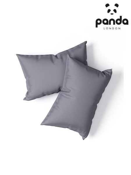 Panda London 2 Pack Grey Bamboo Viscose Pillowcases (M34738) | £20