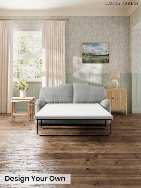 Edwin Herringbone/Pale Steel Grey - Lynden Relaxed Sit By Laura Ashley
