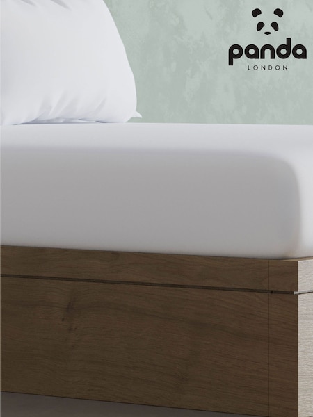 Panda London White Bamboo Viscose Fitted Sheet (M35730) | £43 - £62