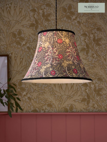 Morris & Co Black Seaweed Lamp Shade (M36329) | £60