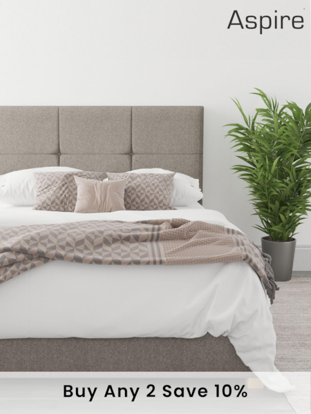 Aspire Furniture Grey Caine End Lift Ottoman Storage Bed (M37848) | £550 - £790