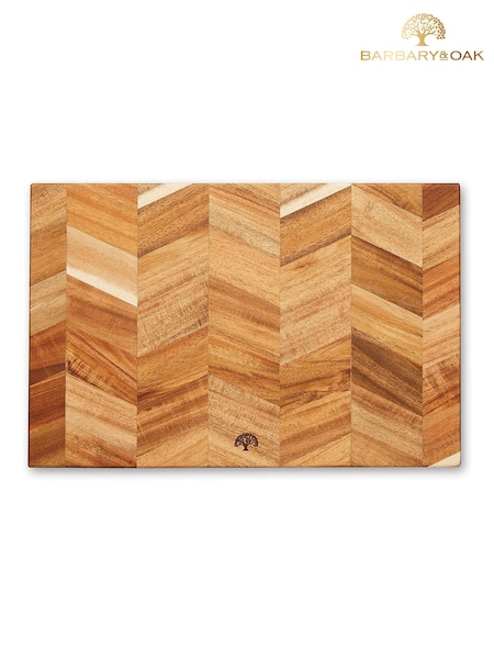 Barbary & Oak Brown Chevron Chopping Board (M39326) | £27