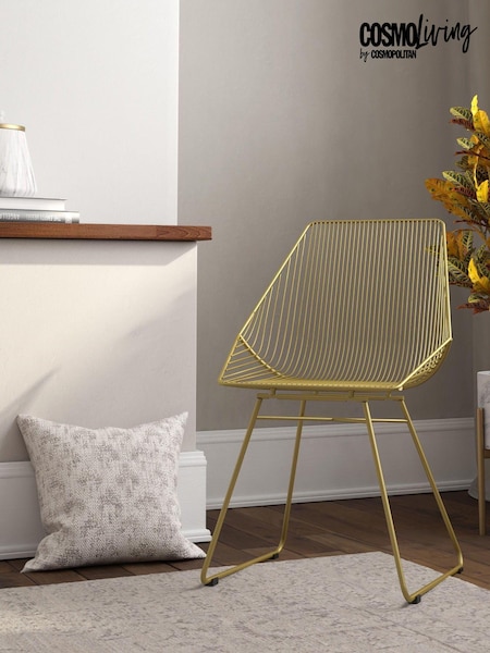 CosmoLiving Gold Ellis Lightweight Dining Chair (M40499) | £145