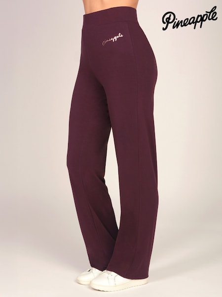 Brown - Pineapple Viscose Jersey Joggers