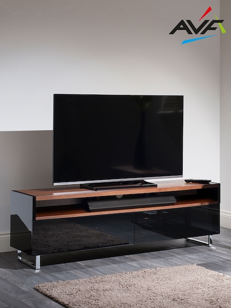 AVF Black/Brown Panorama 1.6m TV Stand (M42319) | £430