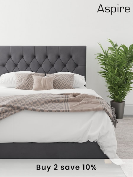 Aspire Furniture Grey Olivier End Lift Ottoman Storage Bed (M42437) | £365 - £610