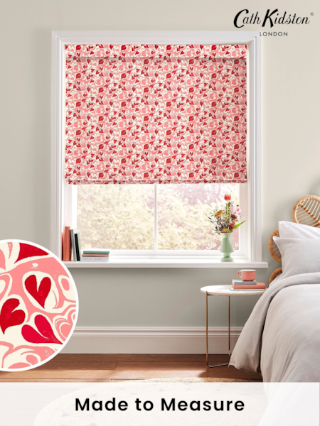 Cath Kidston Multi Marble Hearts Made To Measure Roman 100% Cotton Blinds (M43949) | £75