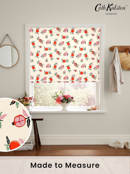 Cath Kidston Orange Pomegranate Made To Measure Roman 100% Cotton Blinds (M43958) | £75