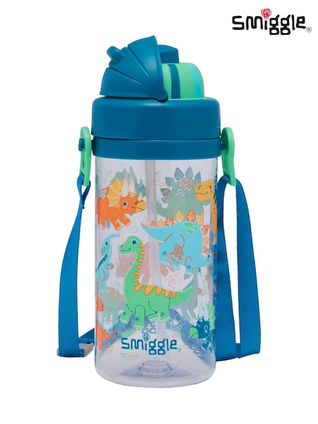 Blue - Smiggle I Spy Teeny Tiny Drink Bottle With Strap 400ml