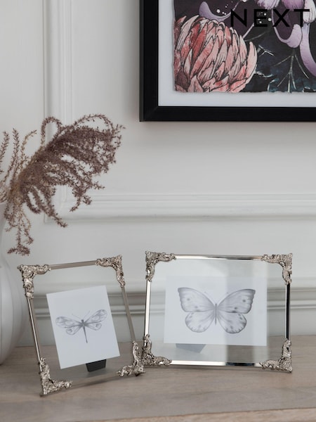 Silver Vintage Metal Picture Frame (M45015) | £15 - £17