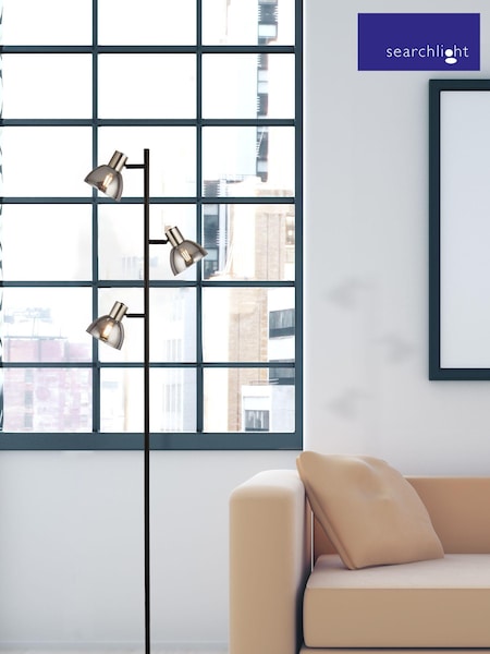 Searchlight Black Phoebe Multi Head Floor Lamp (M45850) | £55