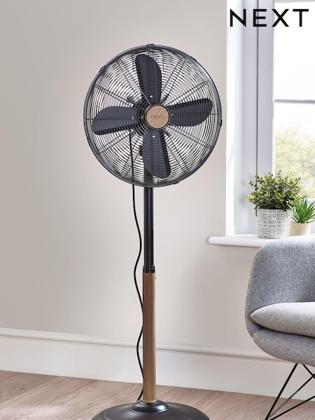 Black Bronx Pedestal Fan (M46211) | £58