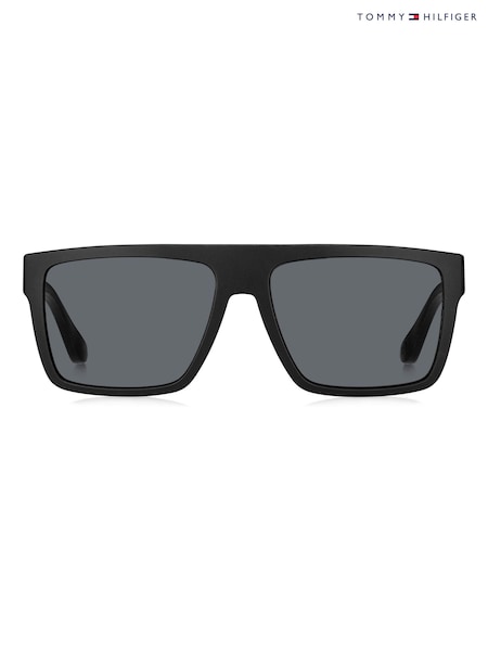 Tommy Hilfiger Black Rectangular Sunglasses (M46818) | £99