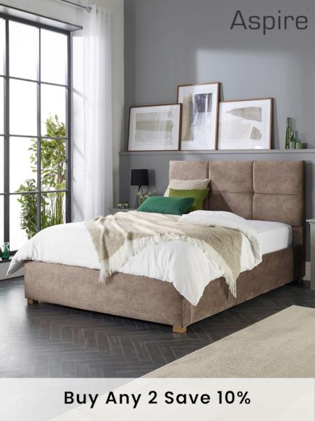 Aspire Furniture Brown Caine End Lift Ottoman Storage Bed (M49869) | £605 - £900