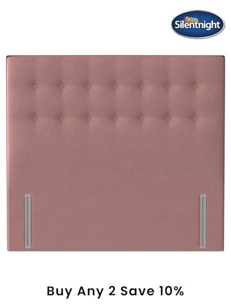 Silentnight Pink Goya Luxury Velvet Headboard (M50306) | £250 - £305