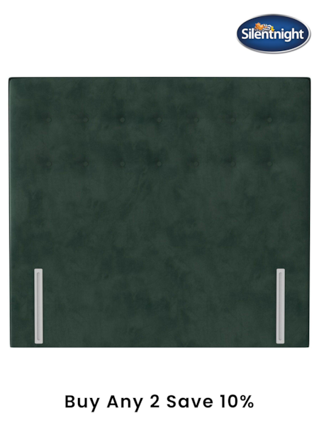 Silentnight Rainforest Green Goya Luxury Velvet Headboard (M50310) | £250 - £305