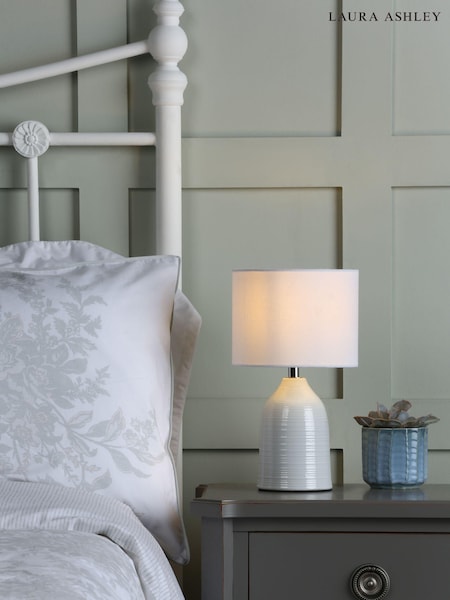 Laura Ashley Set of 2 Cream Penny Complete Ceramic Table Lamps (M50324) | £69