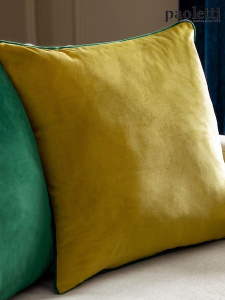 Riva Paoletti Moss/Emerald Green 55 x 55cm Meridian Velvet Cushion (M50543) | £18