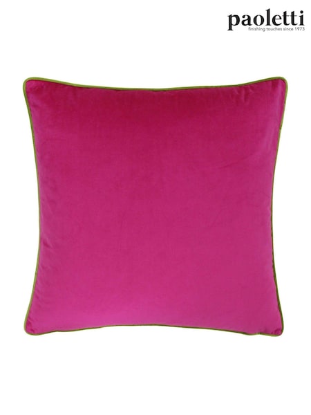 Riva Paoletti Pink 55 x 55cm Meridian Velvet Cushion (M50549) | £18