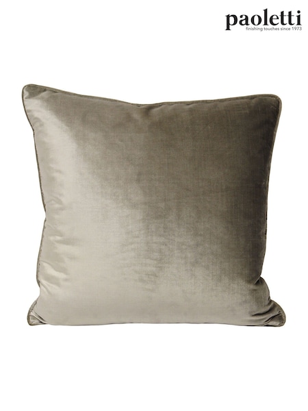 Riva Paoletti Mink Brown 55 x 55cm Luxe Velvet Cushion (M50577) | £28