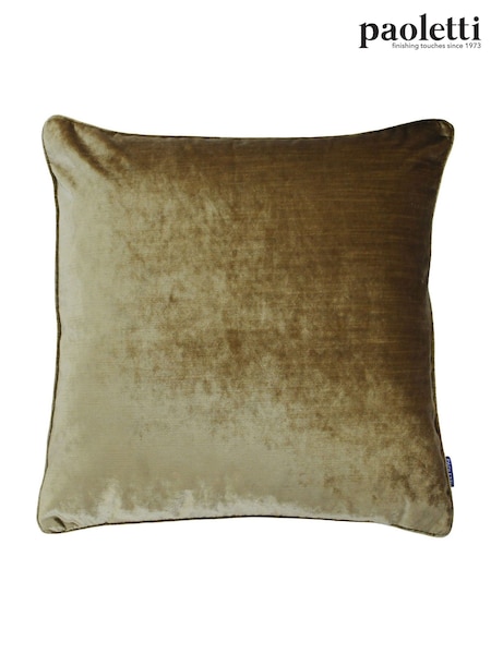 Riva Paoletti Gold 55 x 55cm Luxe Velvet Cushion (M50580) | £28
