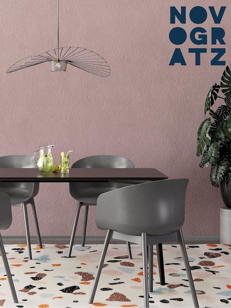 Novogratz Grey York 2 Pack Outdoor XL Garden Dining Chairs (M50999) | £190