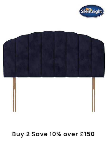 Silentnight Maritime Blue Merlin Luxury Velvet Headboard (M51001) | £140 - £235