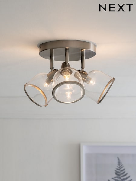 Brushed Chrome Gloucester Spot 3 Light Ceiling (M51165) | £55