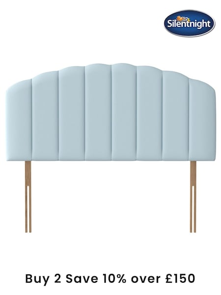 Silentnight Whisper Blue Merlin Woven Headboard (M51643) | £130 - £210
