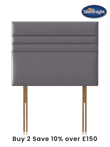 Silentnight Grey Roma Woven Headboard (M52238) | £135 - £220