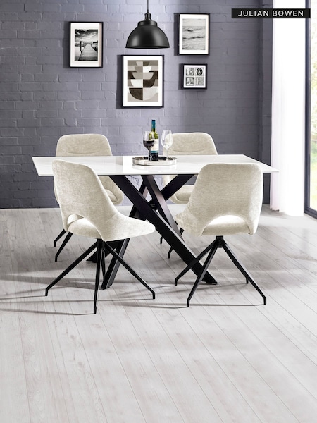 Julian Bowen Bradley Rectangular Dining Set With 4 Jonah Chairs